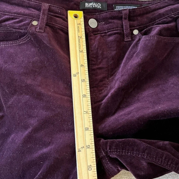 Buffalo David Bitton Jeans Womens Burgundy 6/28 Micro Cord Mid-Rise‎ Slim Sculpt - Picture 6 of 12